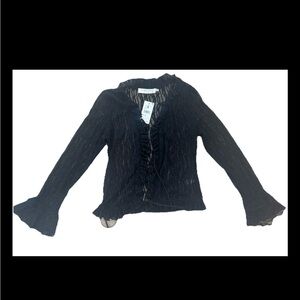 Astr XS black Blouse Top Lace V Neck Glam Club Date Night XS Classy Top